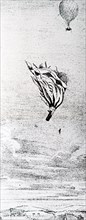 Ascent before the fatal parachute descent of Robert Cocking