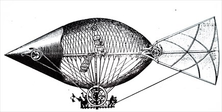 Samson'S design for a navigable balloon