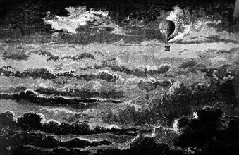 The balloon 'Geant' among the clouds