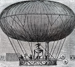 The Duke of Chartres making a balloon ascent with the Robert brothers