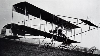 Photograph of Maurice Farman's biplane