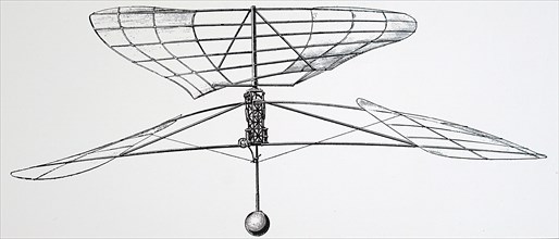 A helicopter design by Enrico Forlanini