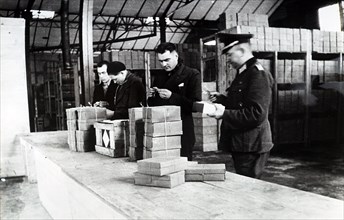German sorting office in Paris, during the German occupation of France in World War Two