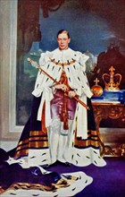 King George VI, in coronation robes