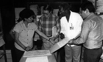 Photograph of United Nations monitoring the electoral process in Nicaragua, Central America