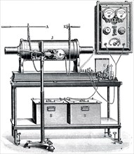 A general view of early x-ray apparatus powered by wet cells