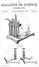 Air pumps in Magazine of Science, and School of Arts
