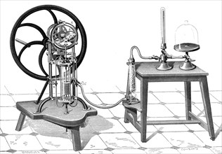 A typical 19th century air pump