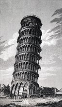The Leaning Tower of Pisa, the campanile, or freestanding bell tower, of the cathedral of the Italian city of Pisa, known worldwide for its unintended tilt
