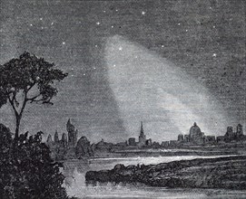 A zodiacal light observed at Osray, France