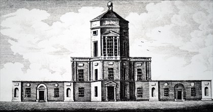 The exterior of the Radcliffe Observatory, the astronomical observatory of the University of Oxford from1773 until1934