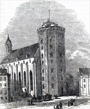 The Rundetaarn, a 17th-century tower located in central Copenhagen, Denmark