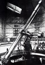 Photograph of the interior of the Pulkovo Observatory, Russia, the principal astronomical observatory of the Russian Academy of Sciences