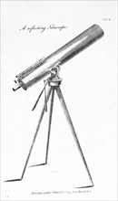 A small reflecting telescope mounted on a tripod