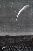 Comet Donati as seen in Paris, discovered by Giovanni Battista Donati