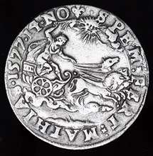 A medal struck to commemorate the Great Comet of1596