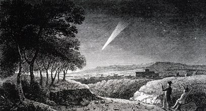 The Great Comet of1811 as seen at daybreak from Otterbourne Hill near Winchester