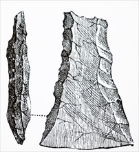 Neolithic flint wedge shaped Celt