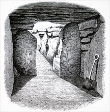 The newly excavated Long Barrow