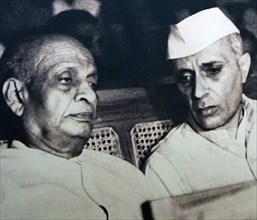 Sardar Patel with Jawaharlal Nehru, following Indian Partition 1947