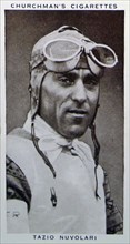 Churchman Kings of Speed Series cigarette card depicting Tazio Nuvolari