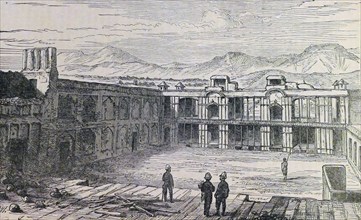 The interior of the British residency in Kabul, during the Second Anglo-Afghan War