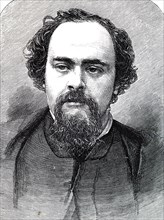 Dante Gabriel Rossetti 1828-1882) a British poet, illustrator, painter and translator