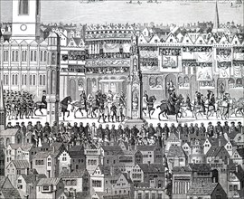 The coronation procession of King Edward VI