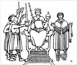 The coronation of King Harold Godwinson