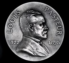 Commemorative medal depicting Louis Pasteur