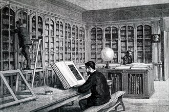 The Library of the École Normale Supérieure, Paris, where Louis Pasteur as Director of Scientific Studies