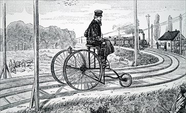 A tricycle used to carry out track inspections on German railways