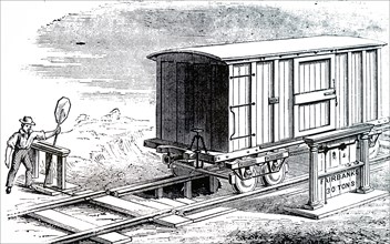 A platform weighing machine for railway wagons