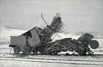 The aftermath of a major train accident