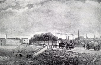 The first steam railway in Austria