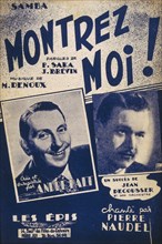 Cover of a French song book 'MONTREZ-Moi' 1959 sung by André Dalt et de Jean Decousser