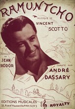 French song book for 'Ramuntcho' sung by André DASSARY