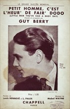 Songbook for 'Petit homme c'est l'heur de fair' sung by Guy Berry 1945