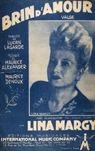 Music book for 'BRIN D'AMOUR' par Lina MARGY circa 1950