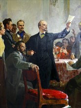 Vladimir Lenin addressing the Second Russian Communist Party Congress 1903