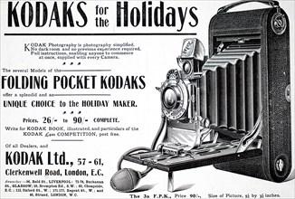 Advert for a Kodak Box Camera which used Eastman negative film roll