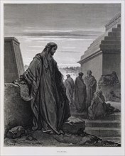 The prophet Daniel, Illustration from the Dore Bible 1866