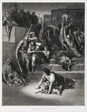 King Herod orders the Massacre of the innocents, Illustration from the Dore Bible 1866