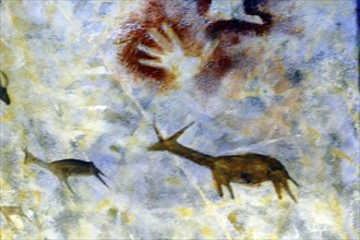 Replica painting from the Cave of Altamira