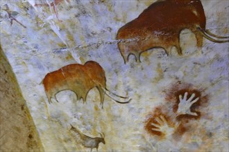 Replica painting from the Cave of Altamira