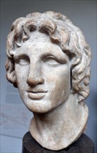 Marble portrait bust of Alexander the Great, 356-323 BC