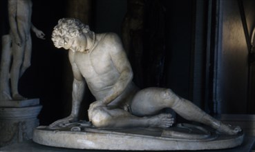 The Dying Gaul, also called The Dying Galatian, or The Dying Gladiator, is an Ancient Roman marble copy of a lost Hellenistic sculpture, thought to have been originally executed in bronze