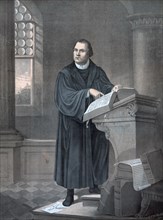 Portrait depicting Martin Luther