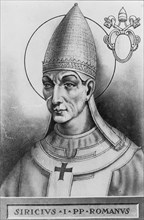 Portrait of Pope Siricius