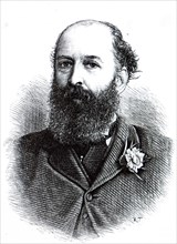 Wood engraved portrait of Sir Nathan Mayer Rothschild (1777-1836) a Jewish German banker,